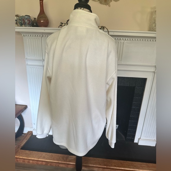 Disney World 1971 Mickey White Fleece Quarter Zip Pullover USA M Vintage 01 Y2K - Picture 12 of 16